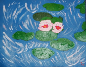 water lilies painting